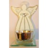 Glass Angel Tea Light Holder