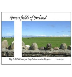 Green Fields of Ireland greeting card