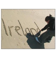 Ireland in the Sand greeting card
