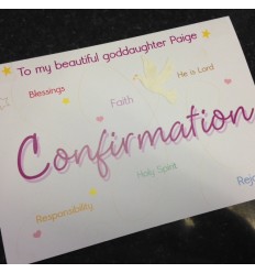 CONFIRMATION Personalised Card 7