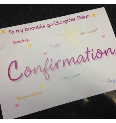 CONFIRMATION Personalised Card 7