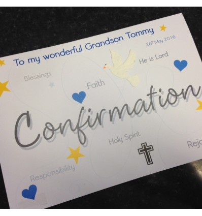 CONFIRMATION Personalised Card 8