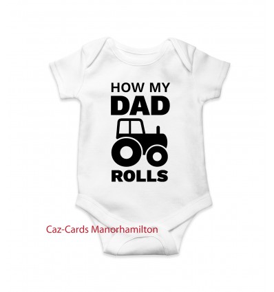 How Dad Rolls Babygro