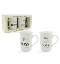 The Boss, The Real Boss Set of 2 Mugs