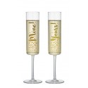 Champagne Flutes ' Mine & Yours'