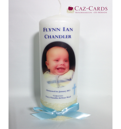 Christening Candle for Boy