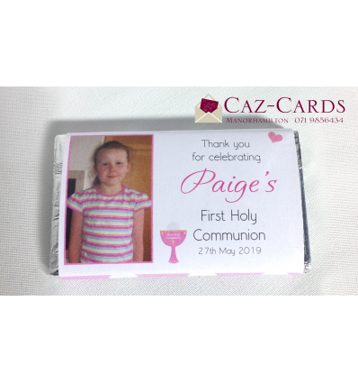 First Communion Personalised Chocolate Bars x 60