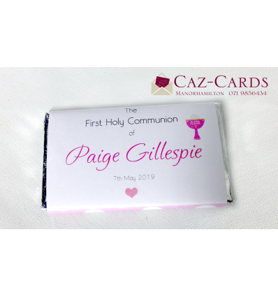 30 First Communion - Personalised Chocolate Bars