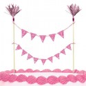 Communion Cake Decoration - bunting style