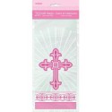 Pink Cross Plastic TREAT Gift Bags