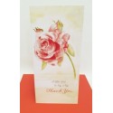 Red Rose Thank You Card
