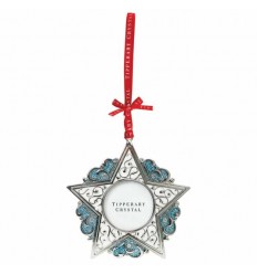 Sparkle Star Frame Christmas Tree Decoration - Tipperary Crsytal