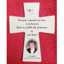 Ceramic Personalised Cross with photo and name