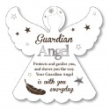 Guardian Angel White Memory Plaque