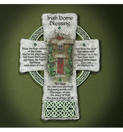 Large Resin Celtic Cross Plaque