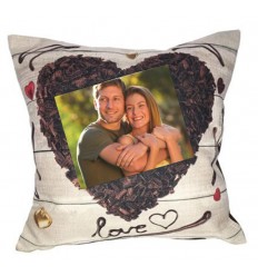 Personalised Valentine's Cushion - Heart