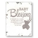Baby Blessing Wooden Plaque