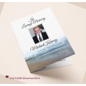 Beach Scene Funeral Mass Booklet with photo