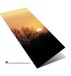 Winter Sunset greeting card