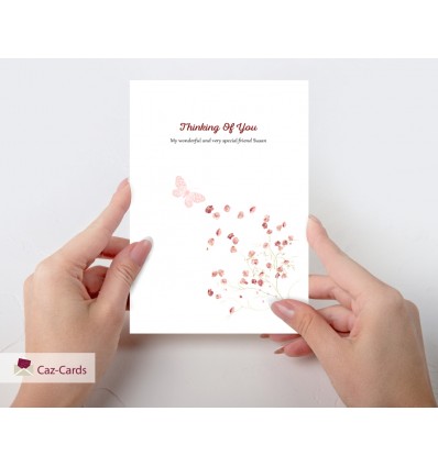 Thinking Of You Personalised Card