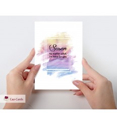 Your Own Personalised Message watercolour card