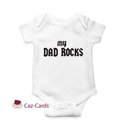 Dad Rocks Babygrow