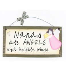 Nanas are Angels Wooden Sentiment Plaque