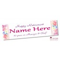 Floral Banner - Personalise with your wording