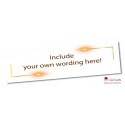 Gold Border Banner - Personalise with your wording and image