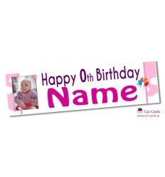 Pink Clouds Banner - Personalise with your wording and image