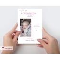 Baby Girl Personalised Photo Card