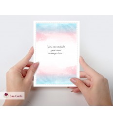 Your Own Personalised Message colourful card