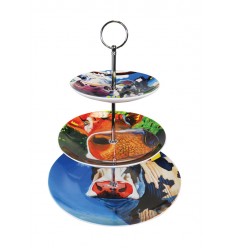 Cake Stand With Cows from Tipperary Crystal