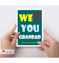 FATHER'S DAY WE LOVE YOU GRANDAD Personalised Card
