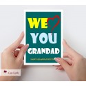 FATHER'S DAY We Love You 'Name' Personalised Card