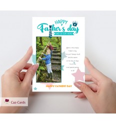 FATHER'S DAY Hero Personalised Card With Photo