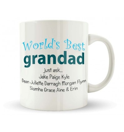 Grandad Personalised Mug with names