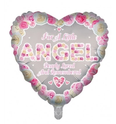 IN MEMORY OF AN ANGEL PINK BALLOON 18 INCH