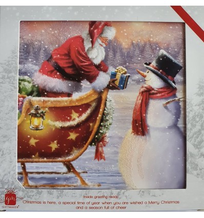 Santa & Snowman Christmas cards