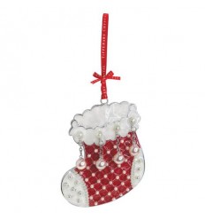 Christmas Stocking Tree Decoration - Tipperary Crystal