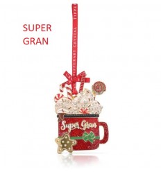 SUPER GRAN Christmas Tree Decoration - Tipperary Crystal