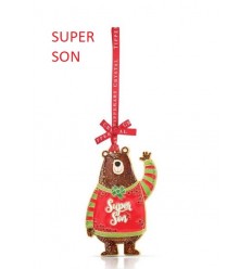 SUPER SON Christmas Tree Decoration - Tipperary Crystal