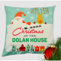 Family Name Christmas Cushion Personalised