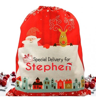 Personalised Christmas Sack -Special Delivery