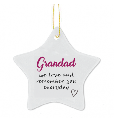 IN MEMORY OF Christmas Personalised Tree Decoration