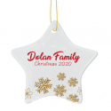 FAMILY NAME Christmas Personalised Tree Decoration