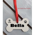 Dog Bone Personalised Tree Decoration