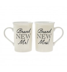 Mr and Mrs Set of 2 Mugs