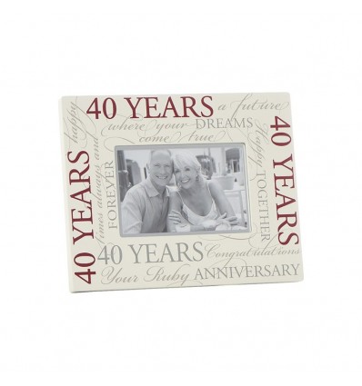 40 Year Wedding Anniversary Frame