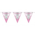 CONFIRMATION Bunting Pink 9ft